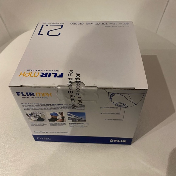 FLIR MPX Outdoor Camera C133ED 2.1MP 1080P HD Fixed Dome 3.6mm F2.0 Lens - Picture 3 of 6